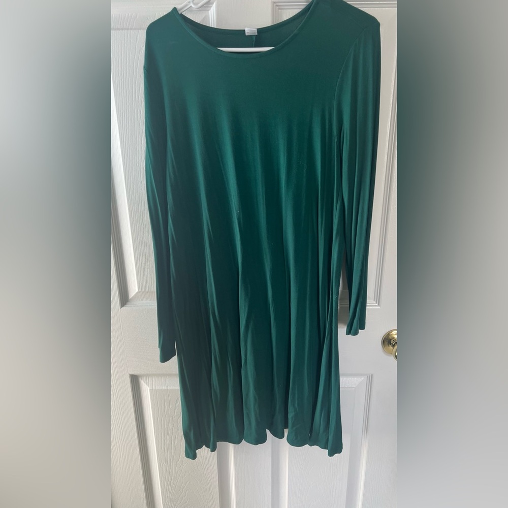 Old Navy Green Long Sleeve Dress